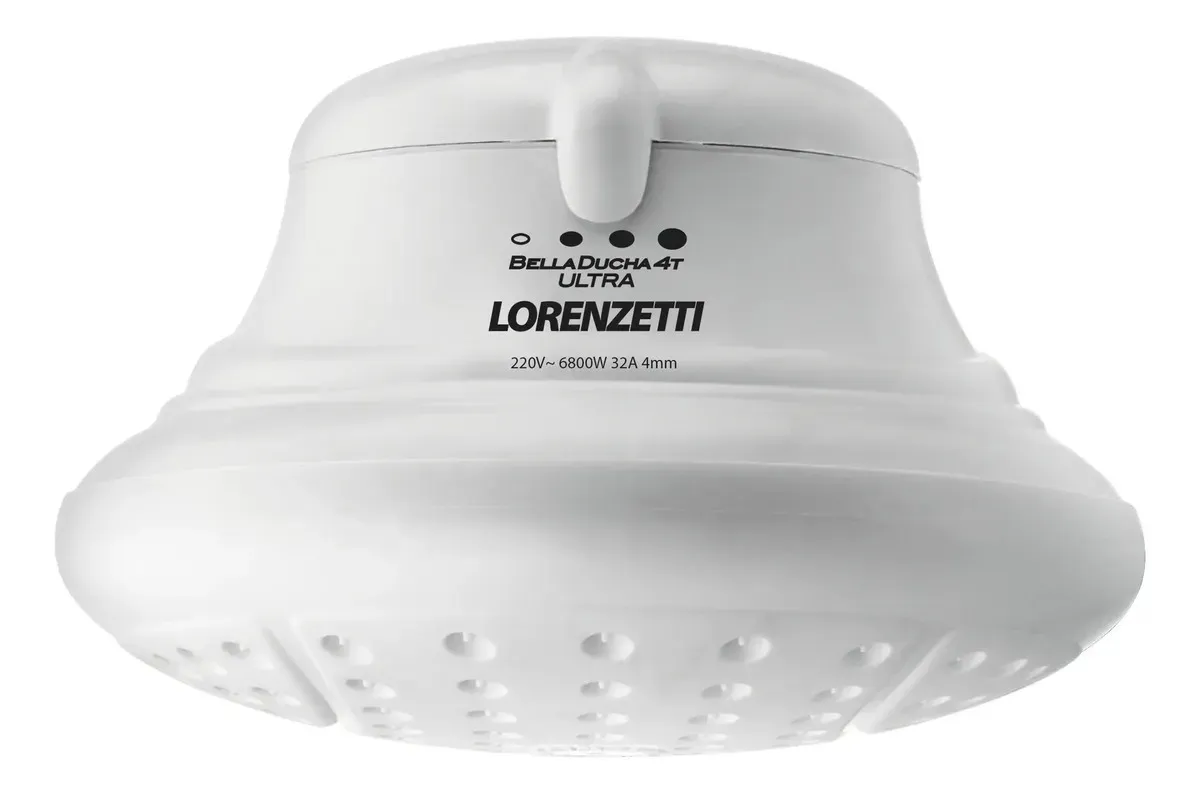Lorenzetti Bella Ducha 4T Ultra branco com seletor no corpo