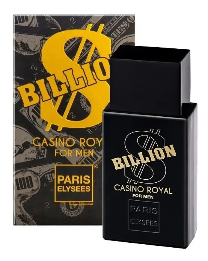 Frasco do perfume Billion Casino Royal Paris Elysees de 100 mL