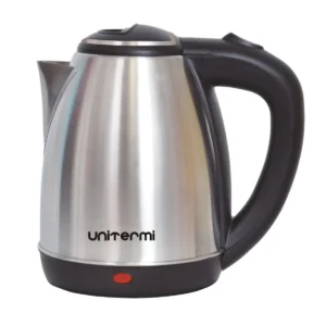 Chaleira elétrica Unitermi Atacama 1,8 L em aço inox vista de frente