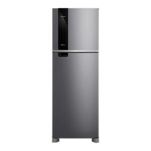 Geladeira Brastemp BRM46MK inox de 385 litros vista de frente