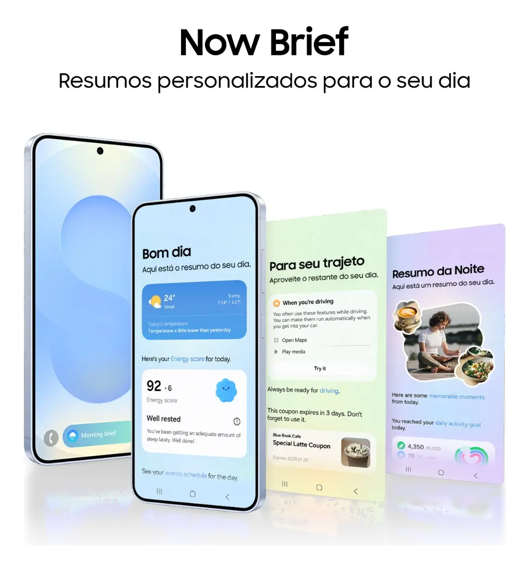 Samsung Galaxy S25 azul-marinho visto de frente e de trás — outra vista do produto