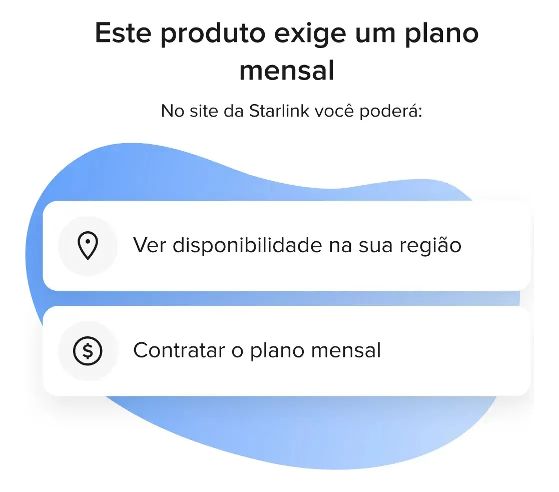 Antena retangular Starlink Standard V4 com suporte e roteador branco — outra vista do produto